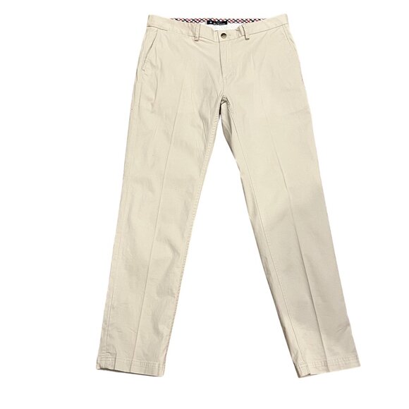 Ben Sherman Men's Slim Fit Stretch Chino Pants, Cotton, Putty, 36x32 - Picture 3 of 12